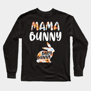 Womens Mama Bunny Baby Bunny Tshirt - Funny Couple Gift Shirt tee Long Sleeve T-Shirt